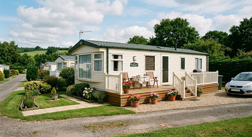 Example twin-unit static caravan used for this product demo